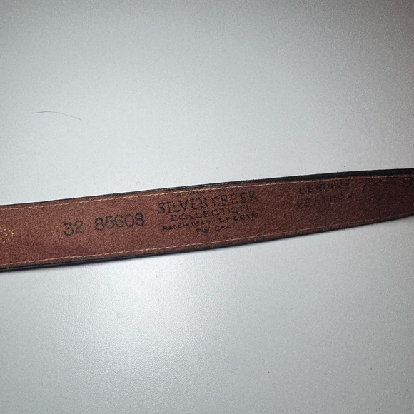 Silver Creek Brown Leather Belt